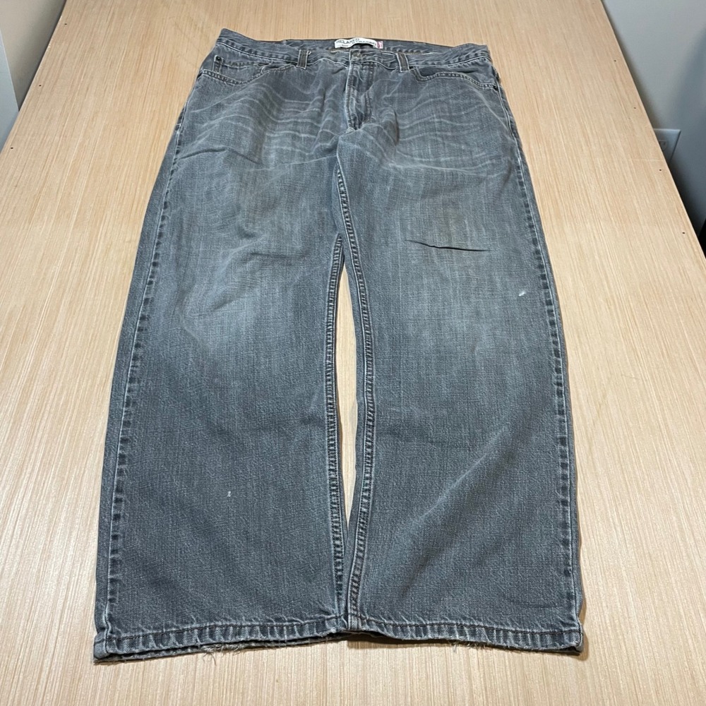 Levi's 559 Jeans Mens 38x30 Relaxed Straight Gray Faded Denim Baggy 100% Cotton
